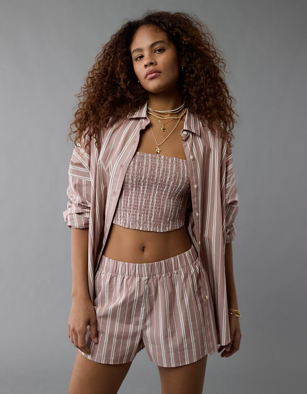 AE 3-Piece Woven Lounge Set | American Eagle Outfitters (US & CA)