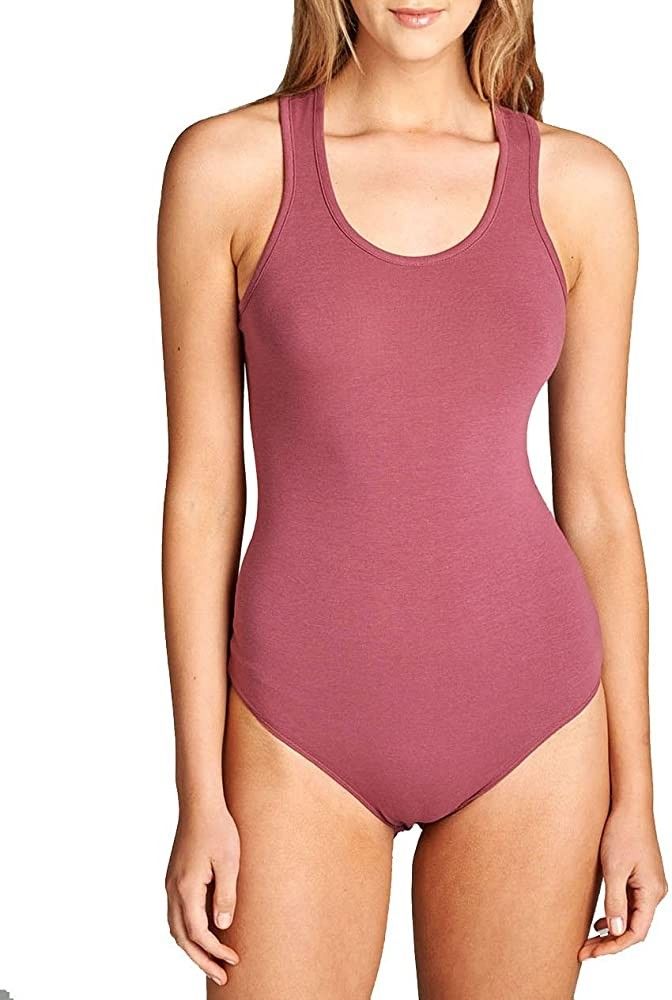 Hollywood Star Fashion Sleeveless Scoop Neck Bodysuit | Amazon (US)