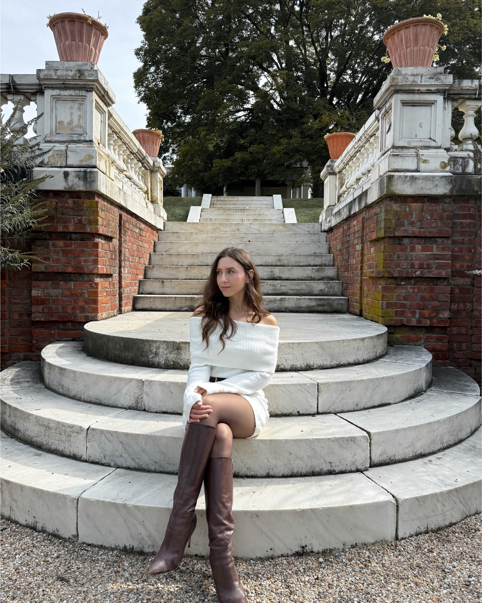 Love an ivory and espresso brown outfit combo🤍 Wearing Noosh’s newest tights in shade “brew” ☕️ 
I took an XS/S

Learn more about them on the blog!

#LTKSeasonal #LTKStyleTip