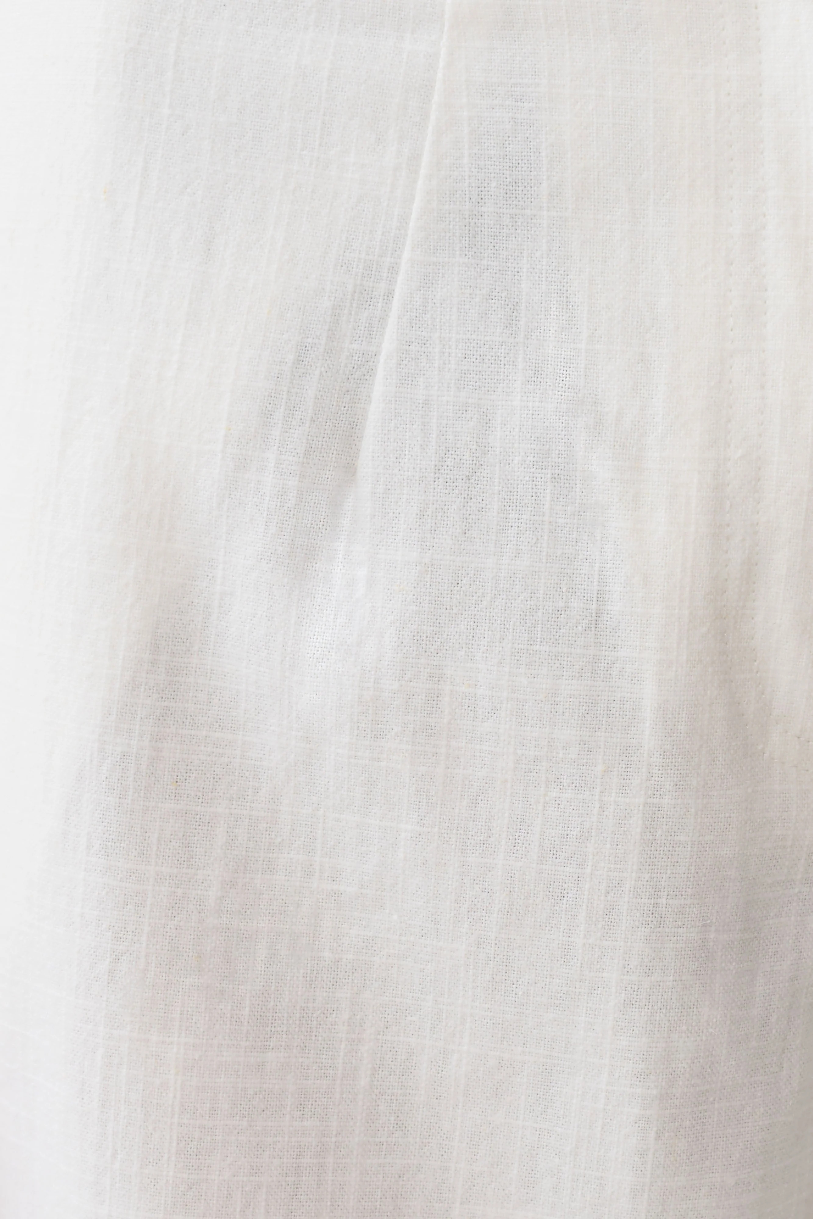 Brielle Straight Leg Linen Pant - White | MESHKI US
