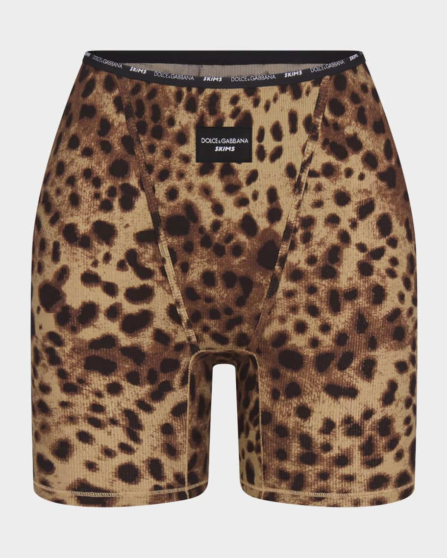 Dolce&Gabbana x SKIMS Cotton Rib Boxers | Neiman Marcus