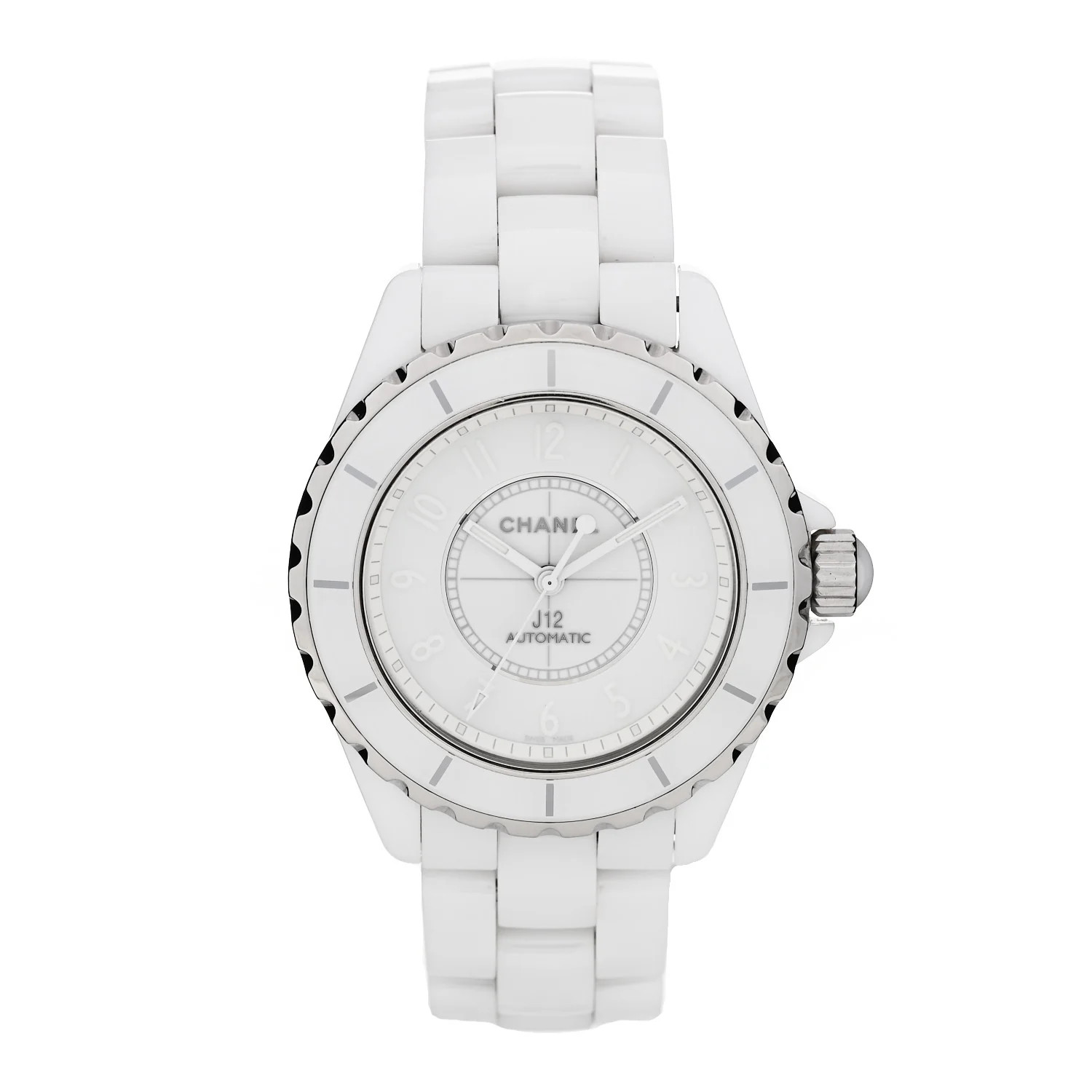Stainless Steel Ceramic 38mm J12 Phantom Automatic Watch White | FASHIONPHILE (US)