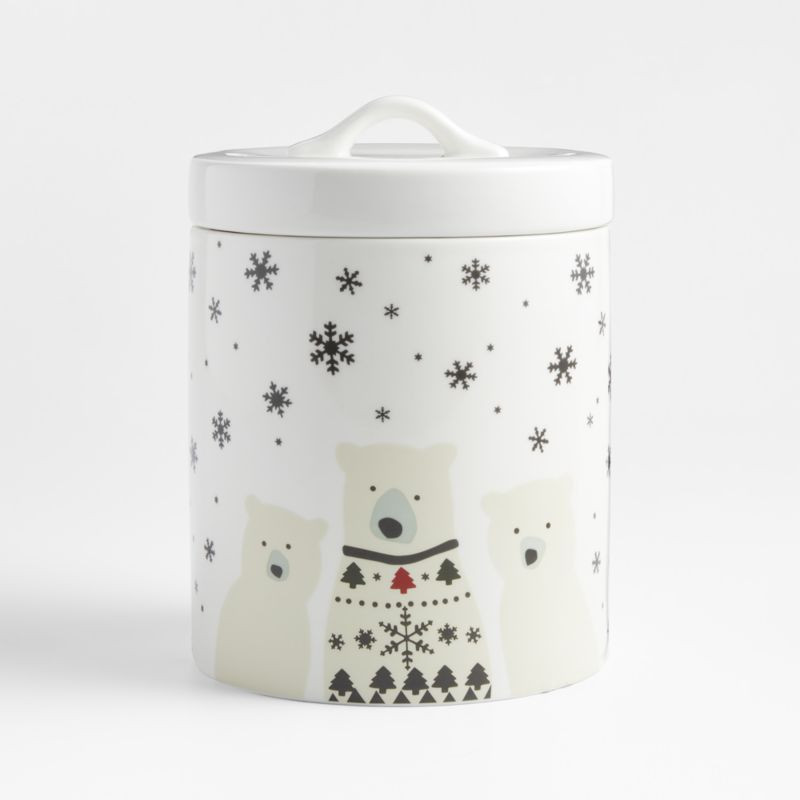 Joan Anderson Holiday Cookie Jar | Crate & Barrel | Crate & Barrel