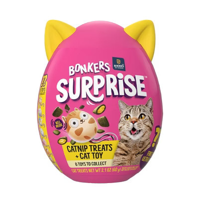 Bonkers Surprise Catnip Flavor Cat Treats with Blind Box Cat Toy - 60g | Target