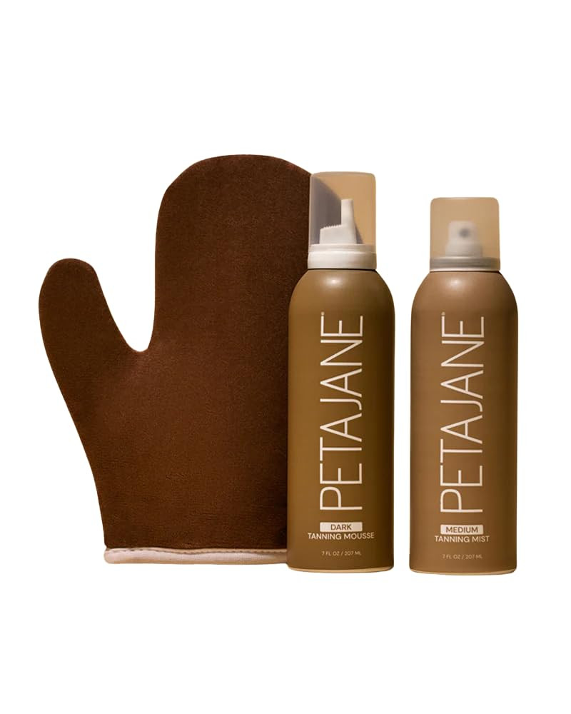 Peta Jane "The Essential Bundle", Self Tanning Mousse, Sunless Medium Tanning Mist, and Tan Appli... | Amazon (US)