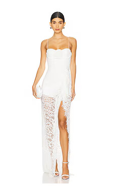Lovers and Friends Daniela Gown in White from Revolve.com | Revolve Clothing (Global)