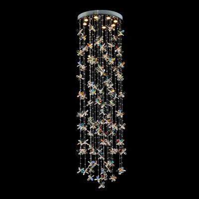 8 - Light Crystal Tiered Chandelier | Perigold