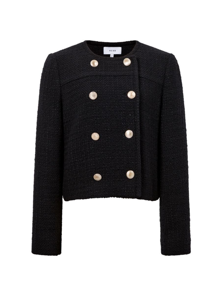 Esmie Double-Breasted Tweed Jacket | Saks Fifth Avenue