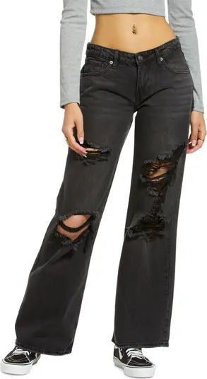 Women's Destroyed Wide Leg Jeans | Nordstrom