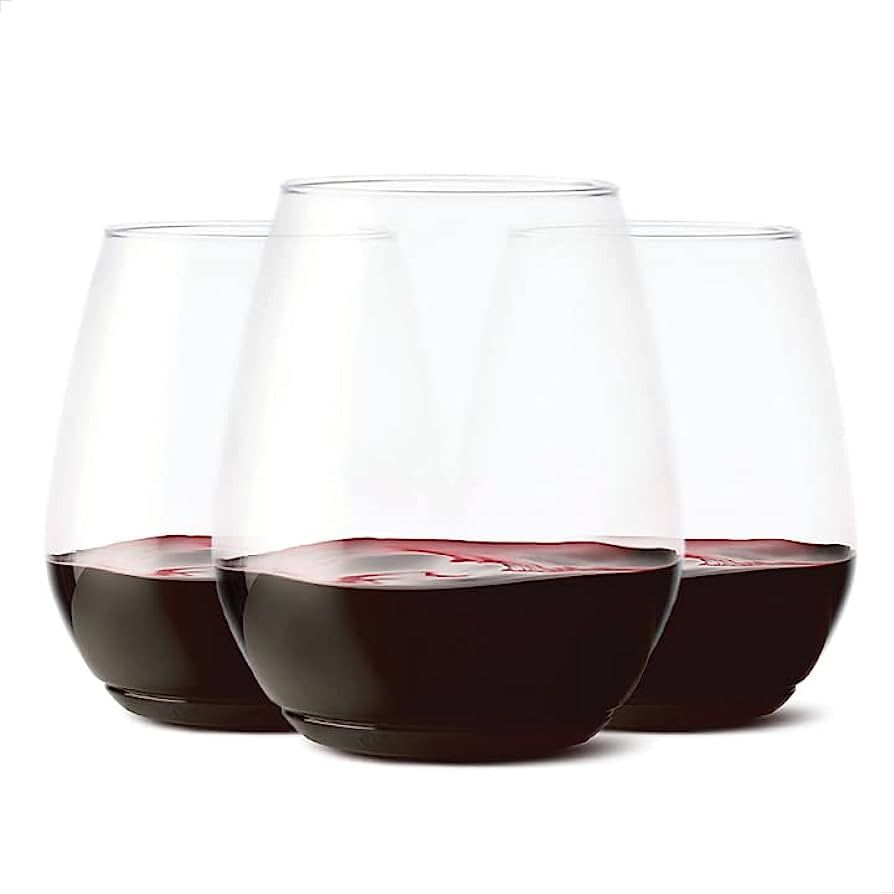 TOSSWARE POP 18oz Vino XL SET OF 48, Premium Quality, Recyclable, Unbreakable & Crystal Clear Pla... | Amazon (US)