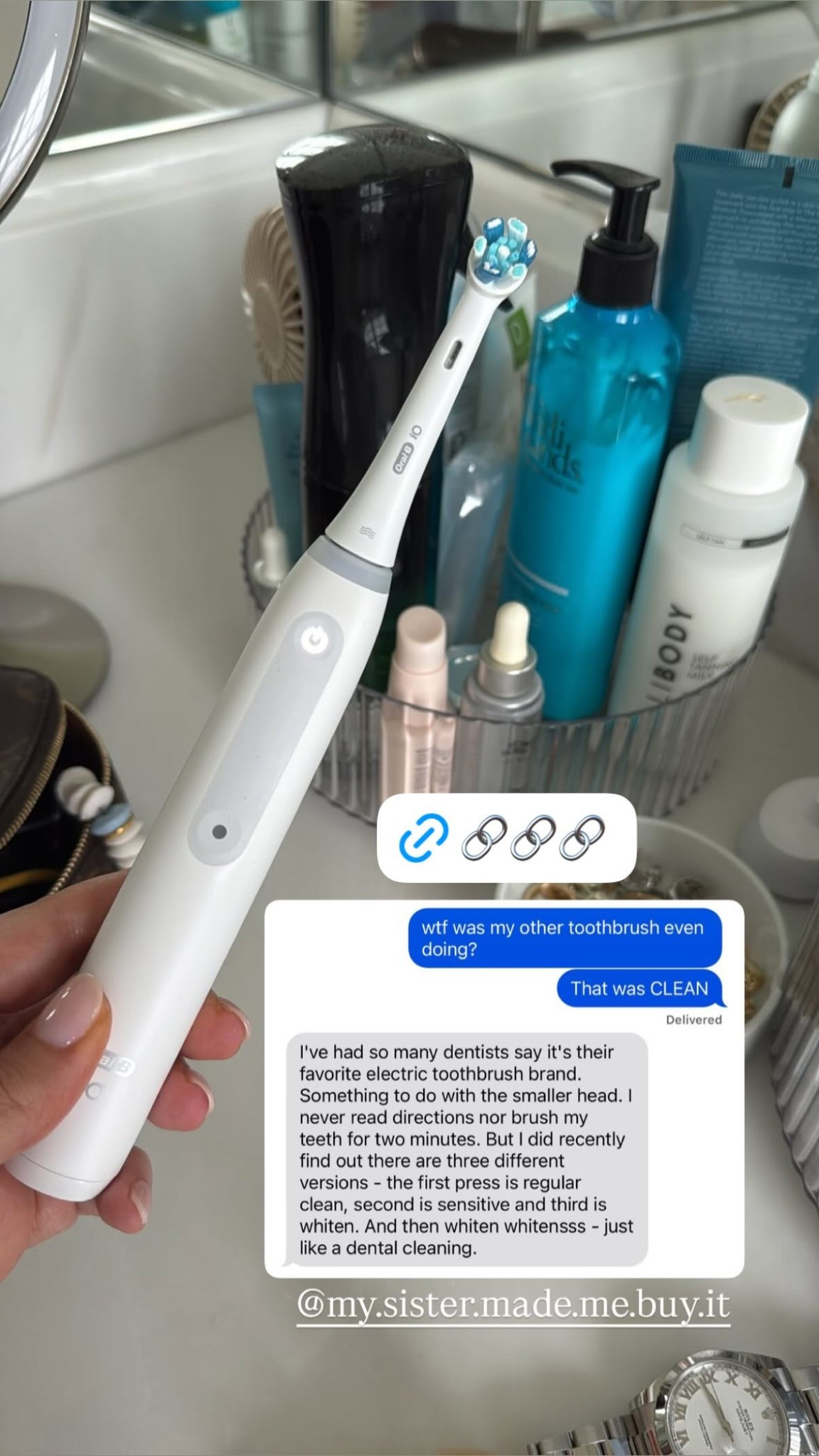 Will forever and always be the best toothbrush. Caution: you may get endless comments from your dental hygienist on how great your teeth and gum health is  

#LTKBeauty #LTKGiftGuide #LTKFindsUnder100