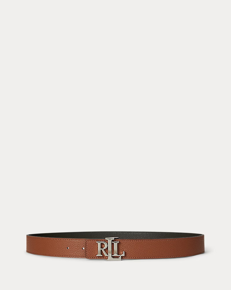 Logo Reversible Pebbled Leather Belt | Ralph Lauren (UK)