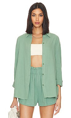 Tularosa Tempe Beach Shirt in Olive Green from Revolve.com | Revolve Clothing (Global)
