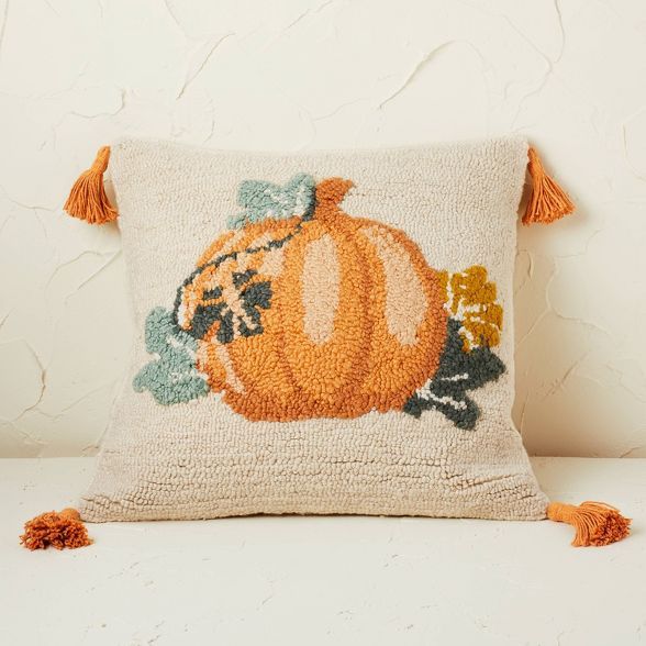 Pumpkin Square Throw Pillow - Opalhouse&#8482; designed with Jungalow&#8482; | Target