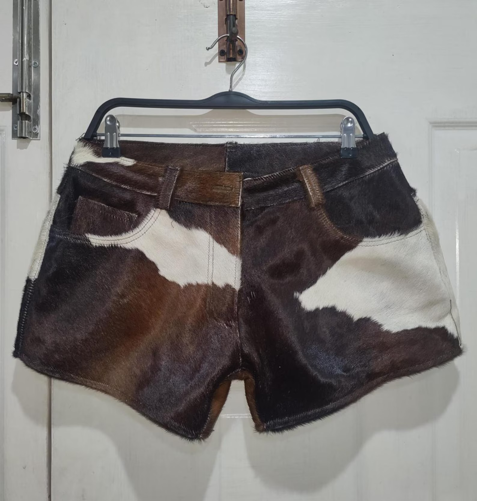 Genuine Cowhide Shorts – High-waisted Leather Mini Shorts – Boho Festival Outfit - Etsy | Etsy (US)