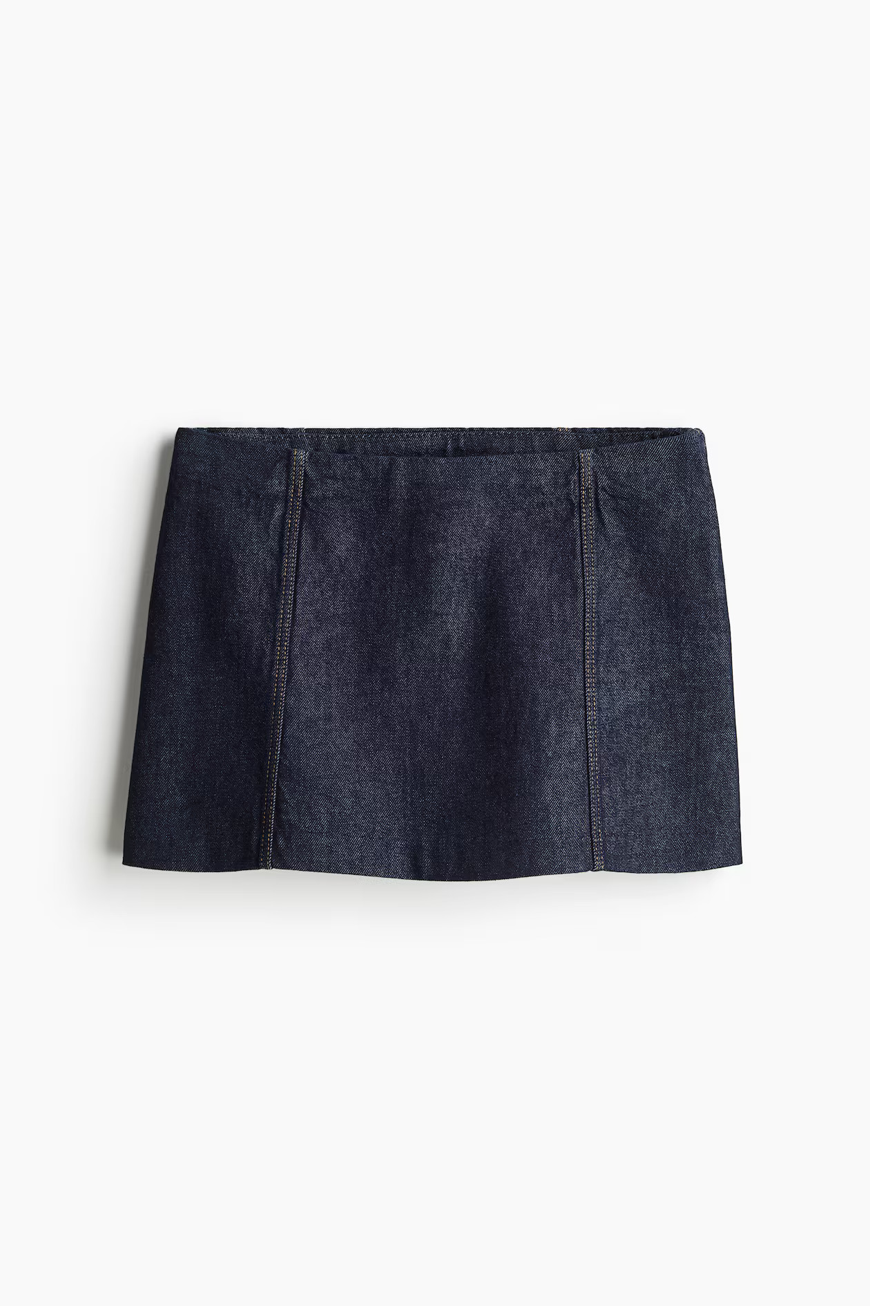 A-line Mini Skirt - Regular waist - Mini - Dark denim blue - Ladies | H&M US | H&M (US + CA)
