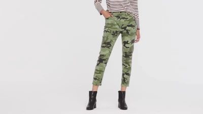 Women's Camo Print High-Rise Ankle Length Skinny Jeans - Nili Lotan x Target Olive Green | Target