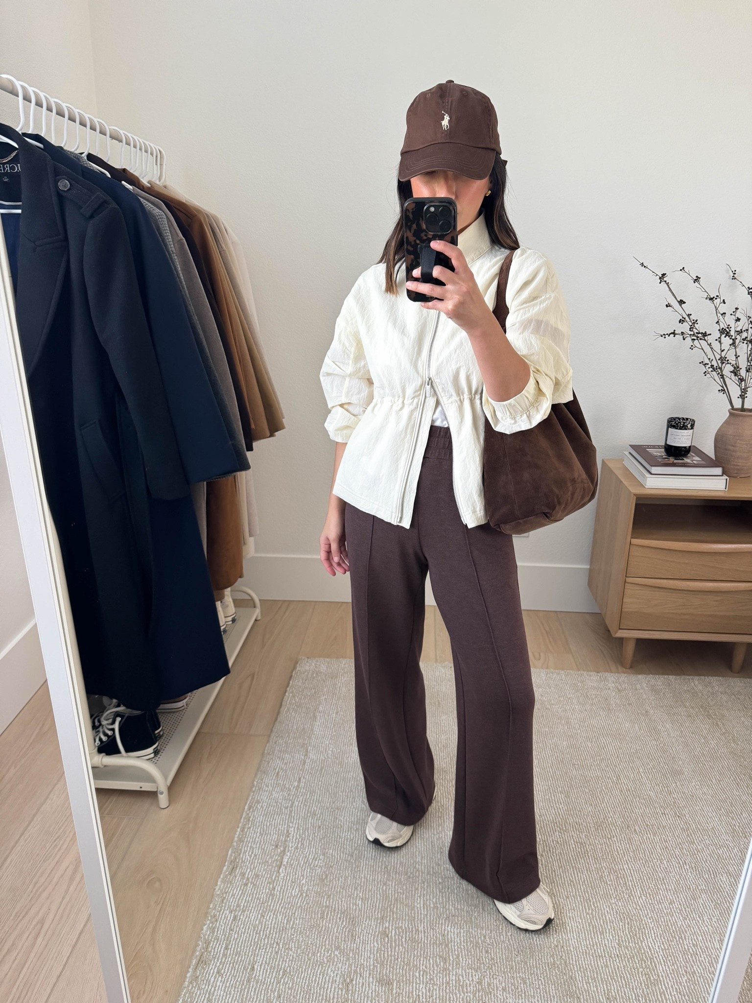 2025 bestseller: Varley wide leg pants. 

Lululemon jacket Small
Varley wide leg pants xs 28" inseam
Polo Ralph Lauren hat
Nike V5 Runner Sneakers 6
Liffner Hobo Pillow bag

Petite style, athleisure

#LTKmomlife #LTKOver40 #LTKPetite
