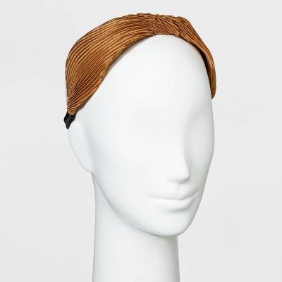 Satin Pleated with Twist Headband - A New Day™ | Target