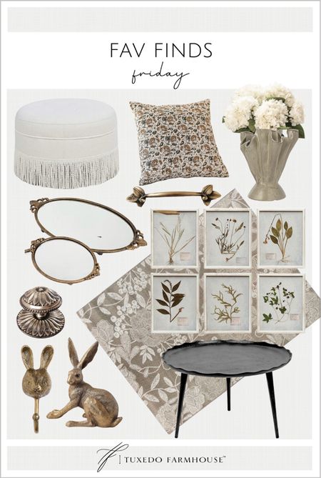 My favorite home decor and furniture finds this week. 


Pouf stools, throw pillows, vases, faux flowers, mirror trays, botanical art, bunny decor, coffee tables  

#LTKfindsunder50 #LTKhome #LTKSeasonal