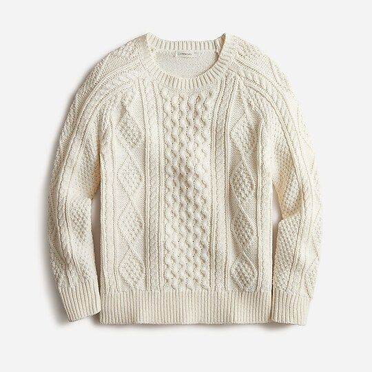 Boys' cable-knit fisherman sweater | J.Crew US