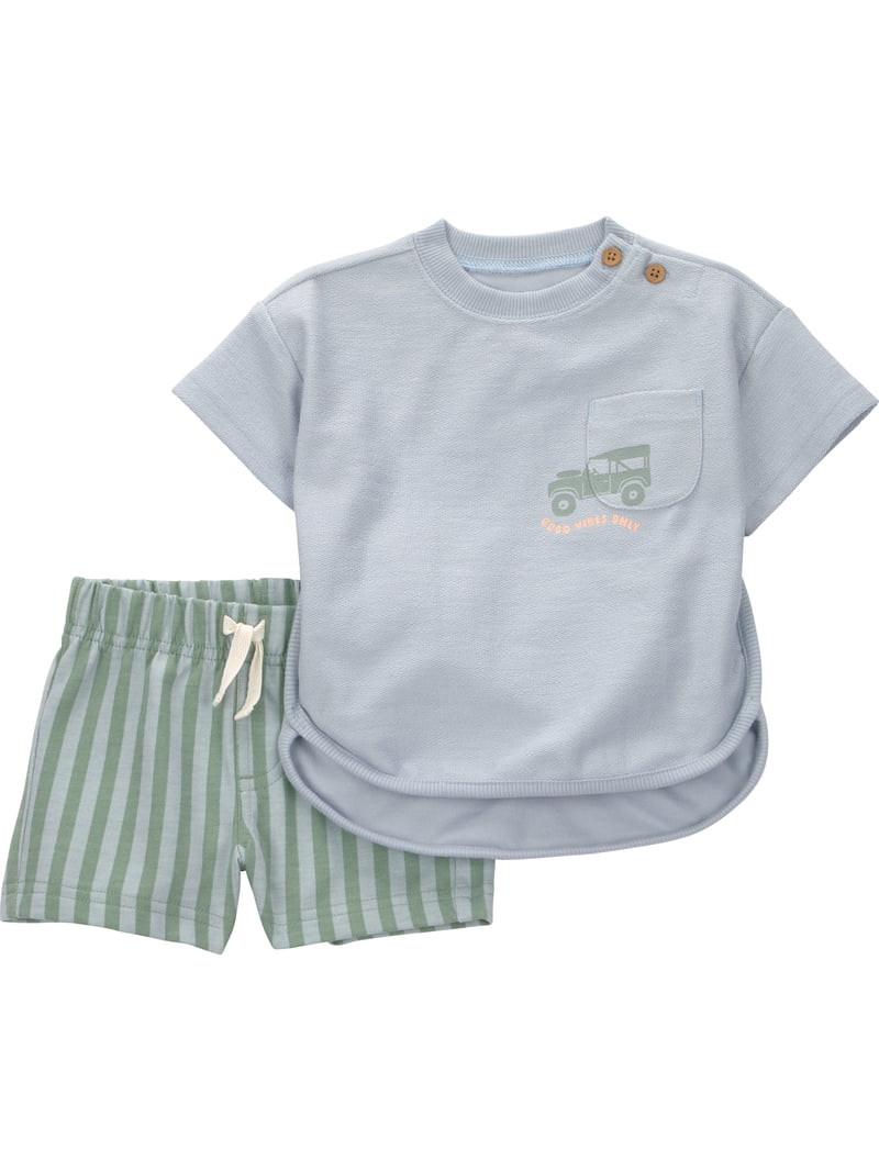 Carter's Child of Mine Baby Boy Outfit Set, 2-Piece Sizes 0/3-12 Months | Walmart (US)