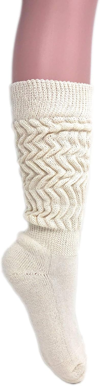 Women's Extra Long Heavy Slouch Cotton Socks Size 9 to 11 | Amazon (US)