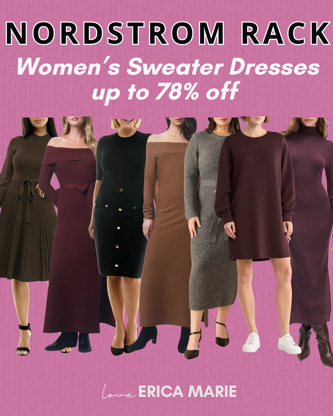 If you need to refresh your fall wardrobe, these sweater dresses are up to 78% off right now! There are tons of styles for date night, work, special events, quick errands, or even your next vacation.

#FallFashion #SweaterWeather #FallStyle #FallOutfitInspo #AffordableFashion #SaleAlert #DateNightOutfit #WorkwearStyle

 

 #LTKSaleAlert