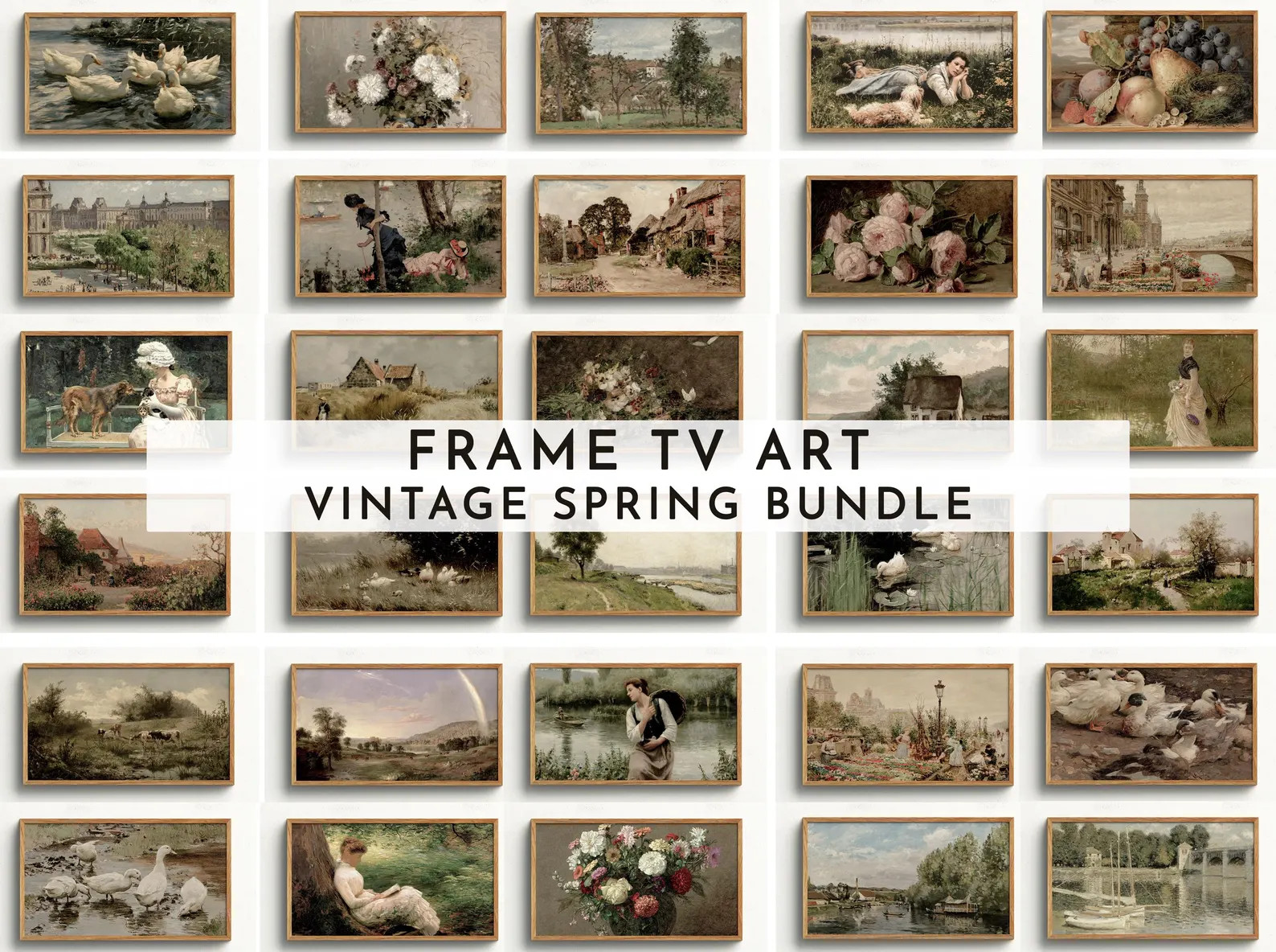 Frame TV Art Set Vintage Spring Bundle - 105 Files Included! Spring Frame TV Art | Vintage Frame ... | Etsy (US)