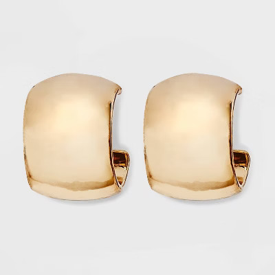 Small Open Hoop Earrings - A New Day™ Gold | Target