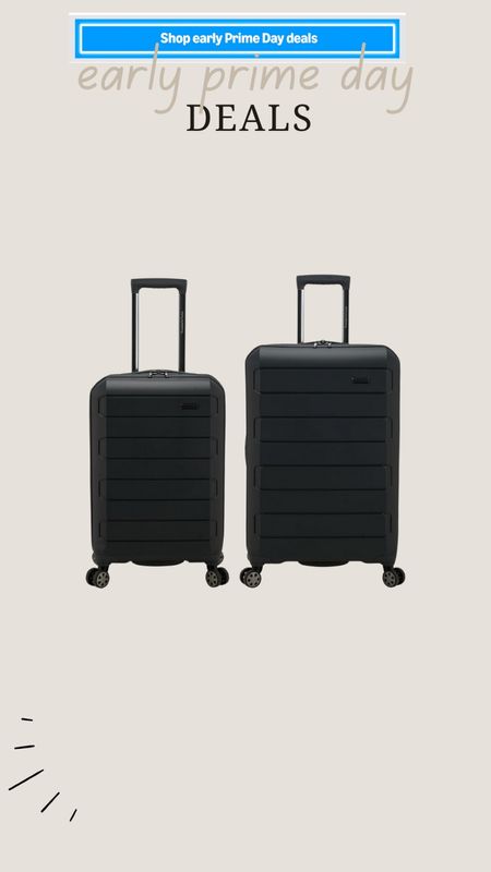 Traveler's Choice Pagosa Indestructible Hardshell Expandable Spinner Luggage, Black, 2 Piece Set
Early Amazon prime day deal 

#LTKSaleAlert #LTKSummerSales #LTKTravel