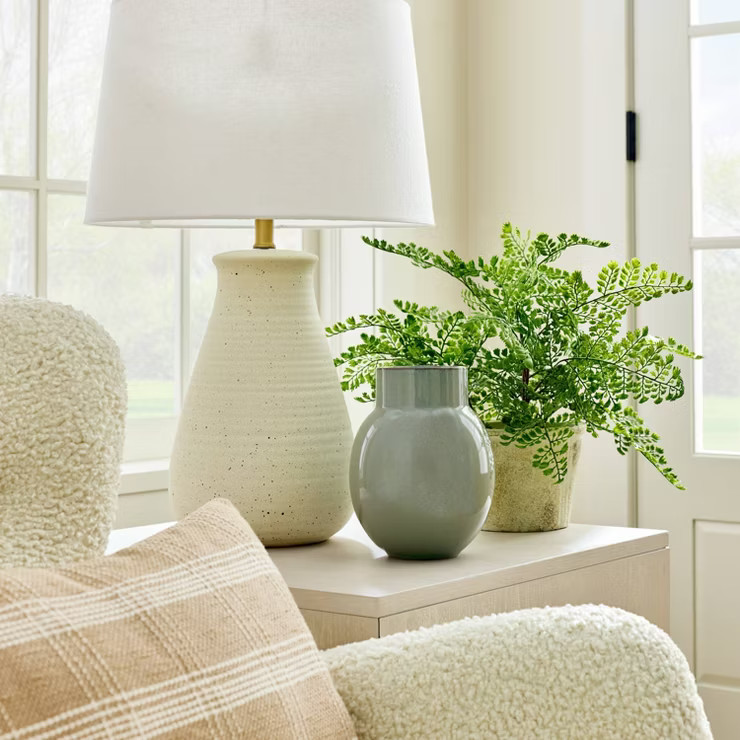 Round Ceramic Vase Green - Threshold™ designed with Studio McGee | Target