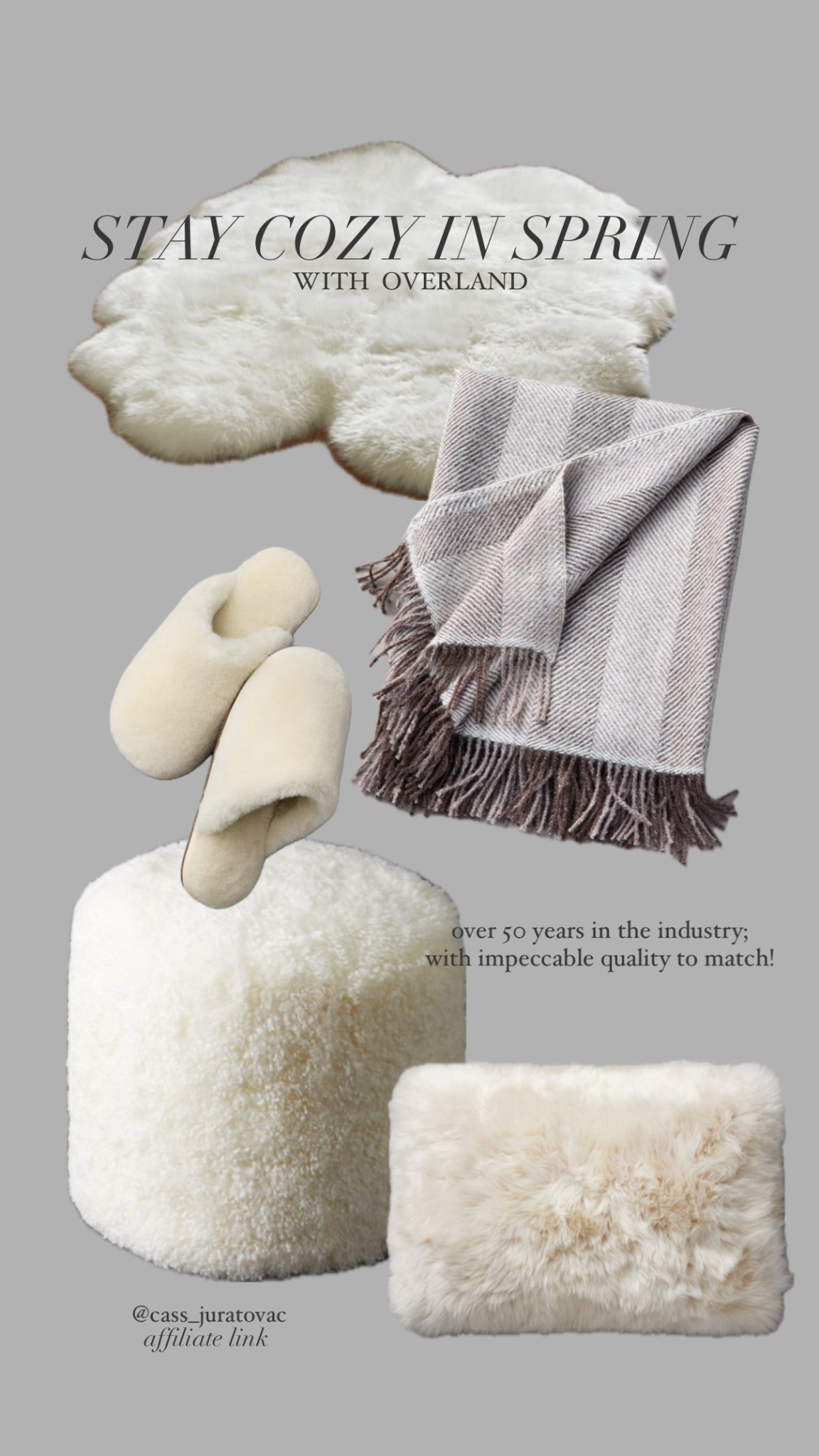 Bet you didn’t know sheepskin can actually keep you cool! 🧊 

Well, high quality sheepskin like the ones from Overland can. 😉 

I own the 4-pelt rug, alpaca throw and sheepskin ottoman and can tell you how amazing they are! I’m about to be posted up, and cozy, all season long. 

#LTKOver40 #LTKHome #LTKSeasonal