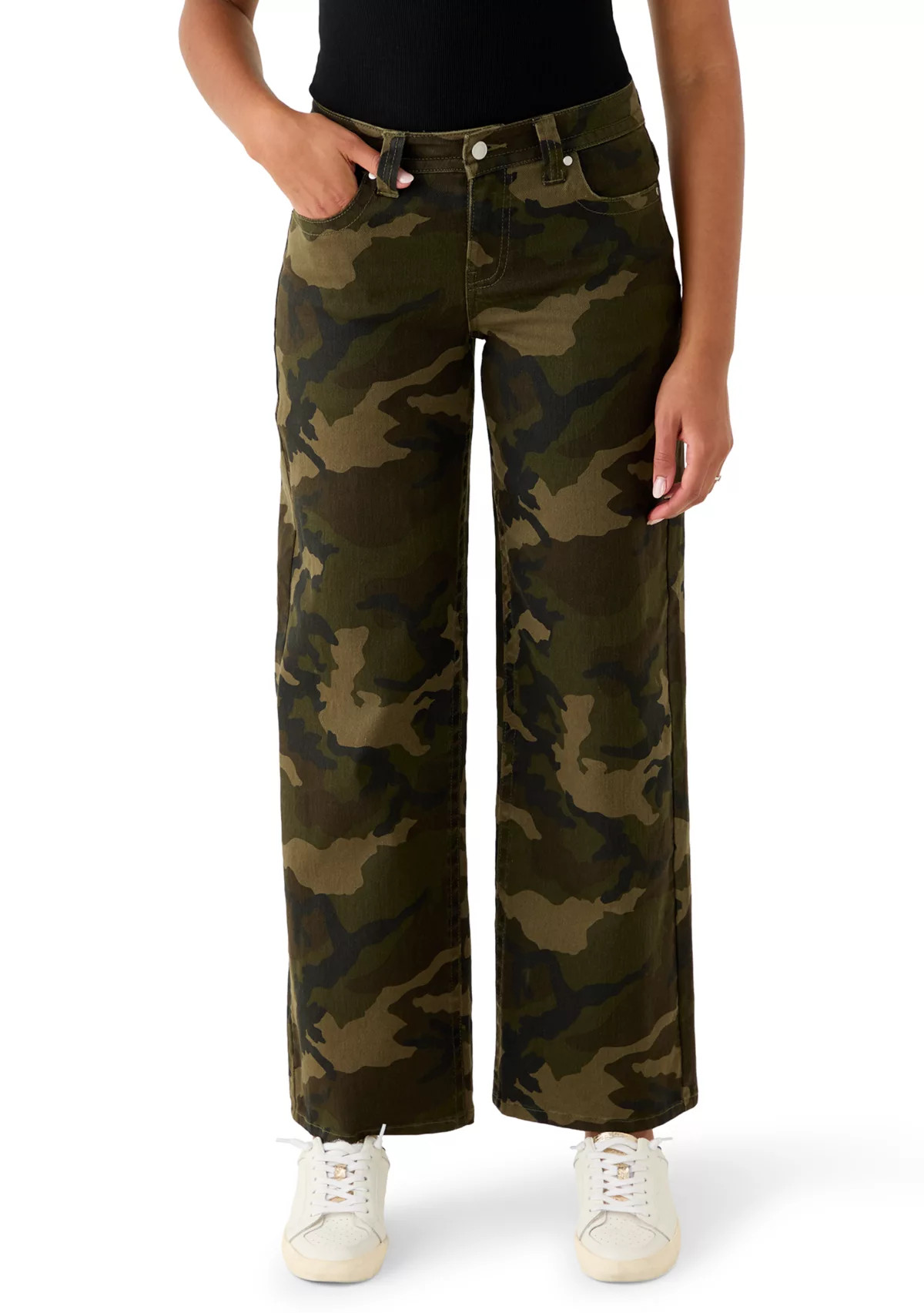 Women's Low Rise Baggy Pants with Belt Loops | Belk