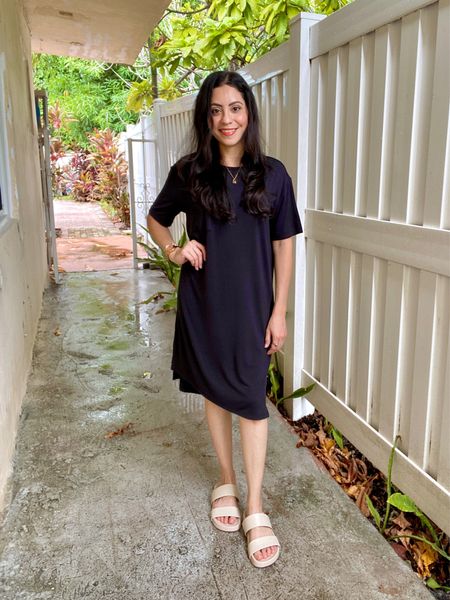 Wearing an oversized T-shirt dress in size extra small, and beige Amazon essential sandals. This dress would also look nice with beige combat boots!

#LTKtravel #LTKstyletip #LTKSeasonal