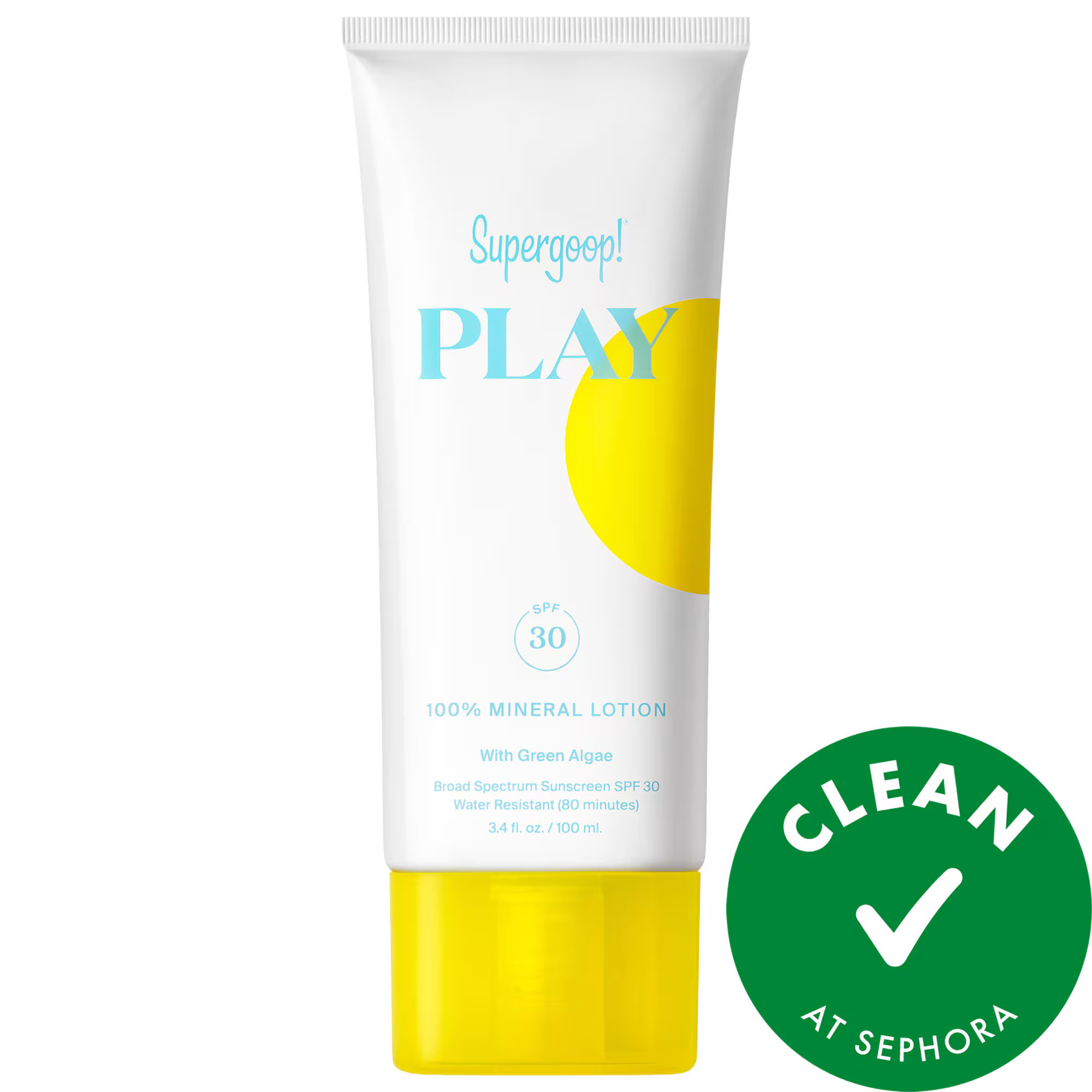 Supergoop! PLAY 100% Mineral Sunscreen Lotion SPF 30 with Green Algae 3.4 oz/ 100 mL | Sephora (US)