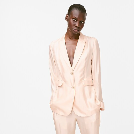 Collection deconstructed blazer in silk twill | J. Crew US