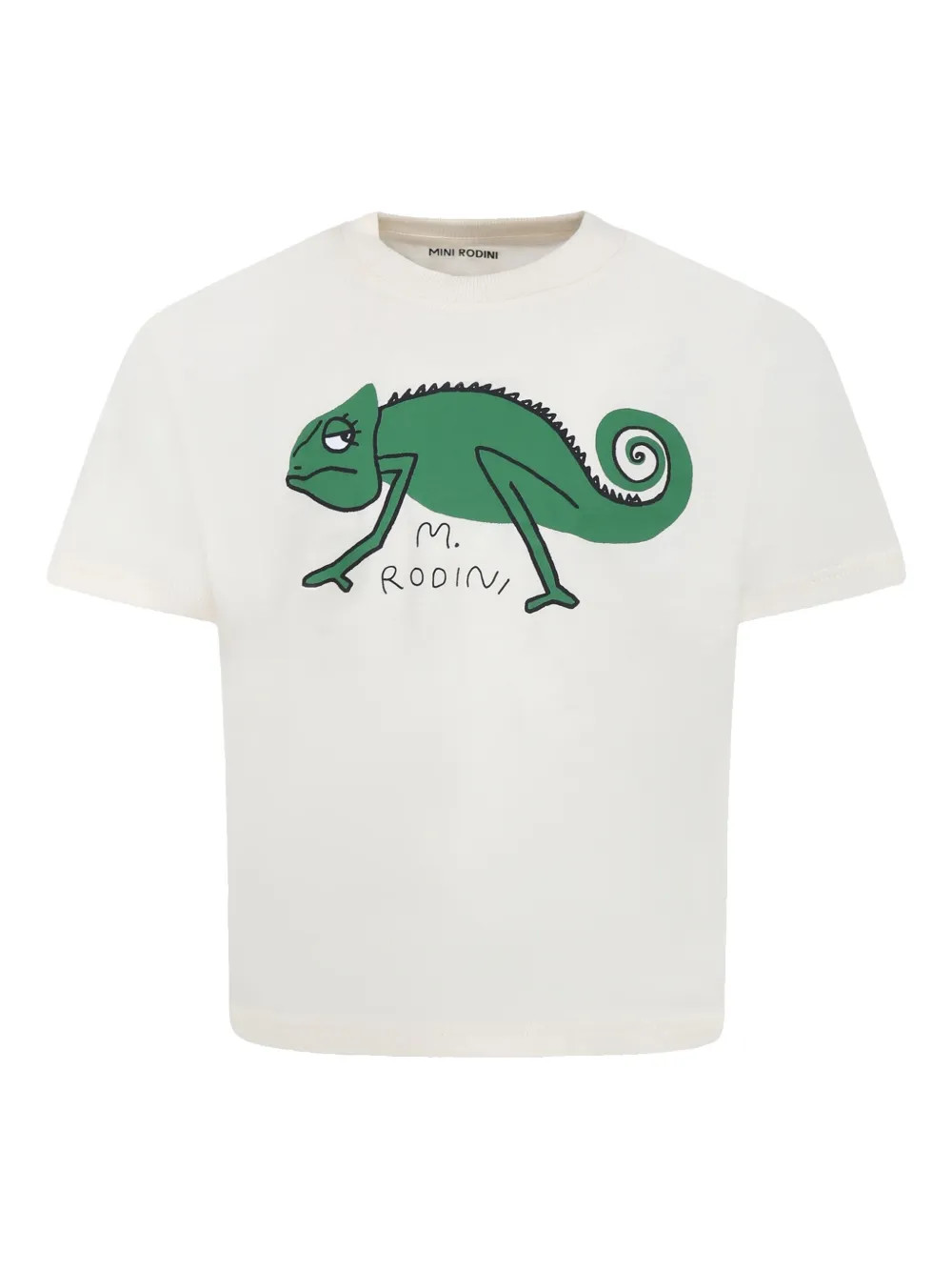 Mini Rodini Lizard T-shirt  | White | FARFETCH | Farfetch Global
