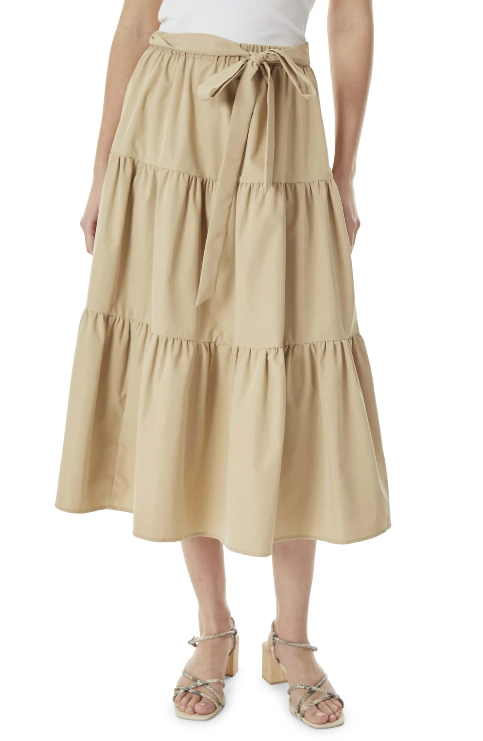 Tie Waist Tiered Maxi Skirt | Nordstrom