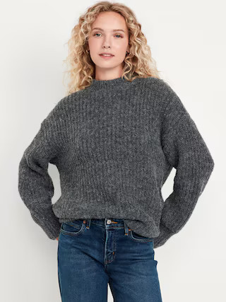 Loose Shaker-Stitch Tunic Sweater | Old Navy (US)
