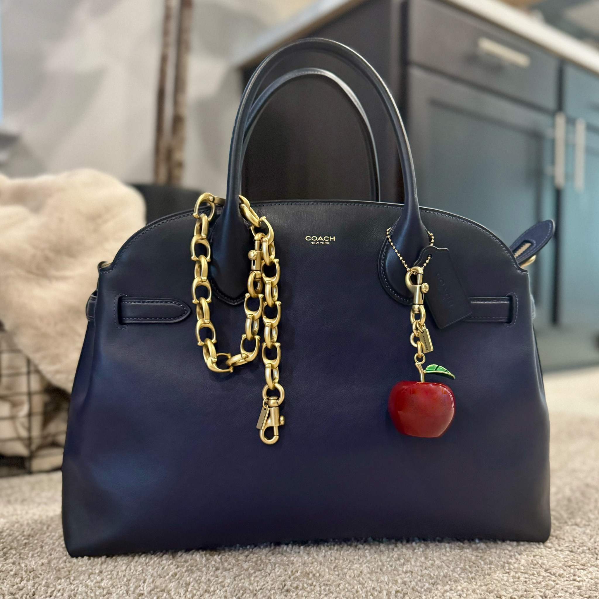 The Coach Soft Empire 40 in Navy is my new go-to bag! Its sleek silhouette and luxe leather make it perfect for every occasion—from brunch to an evening out. The navy color really makes a statement, and I’m loving how the charm adds that extra touch of personality! 💙✨ #Coach #CoachEmpireBag #SoftEmpire40

#LTKItBag #LTKStyleTip
