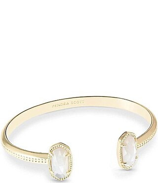 Kendra Scott Elton Gold Cuff Bracelet - Ivory Mother of Pearl | Dillard's