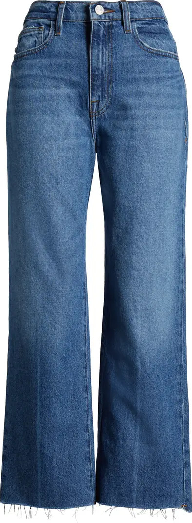 FRAME Le Jane High Waist Crop Straight Leg Jeans | Nordstrom | Nordstrom