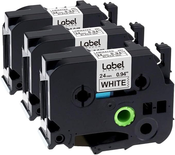 TZe-251 24mm Label Tape Label KINGDOM Compatible TZe Tape 24mm Replacement for Brother TZe-251 TZ... | Amazon (US)