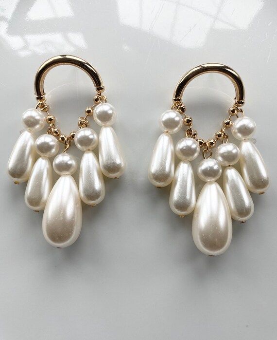 Kerri - Vintage Statement Pearl Earrings | Etsy (US)