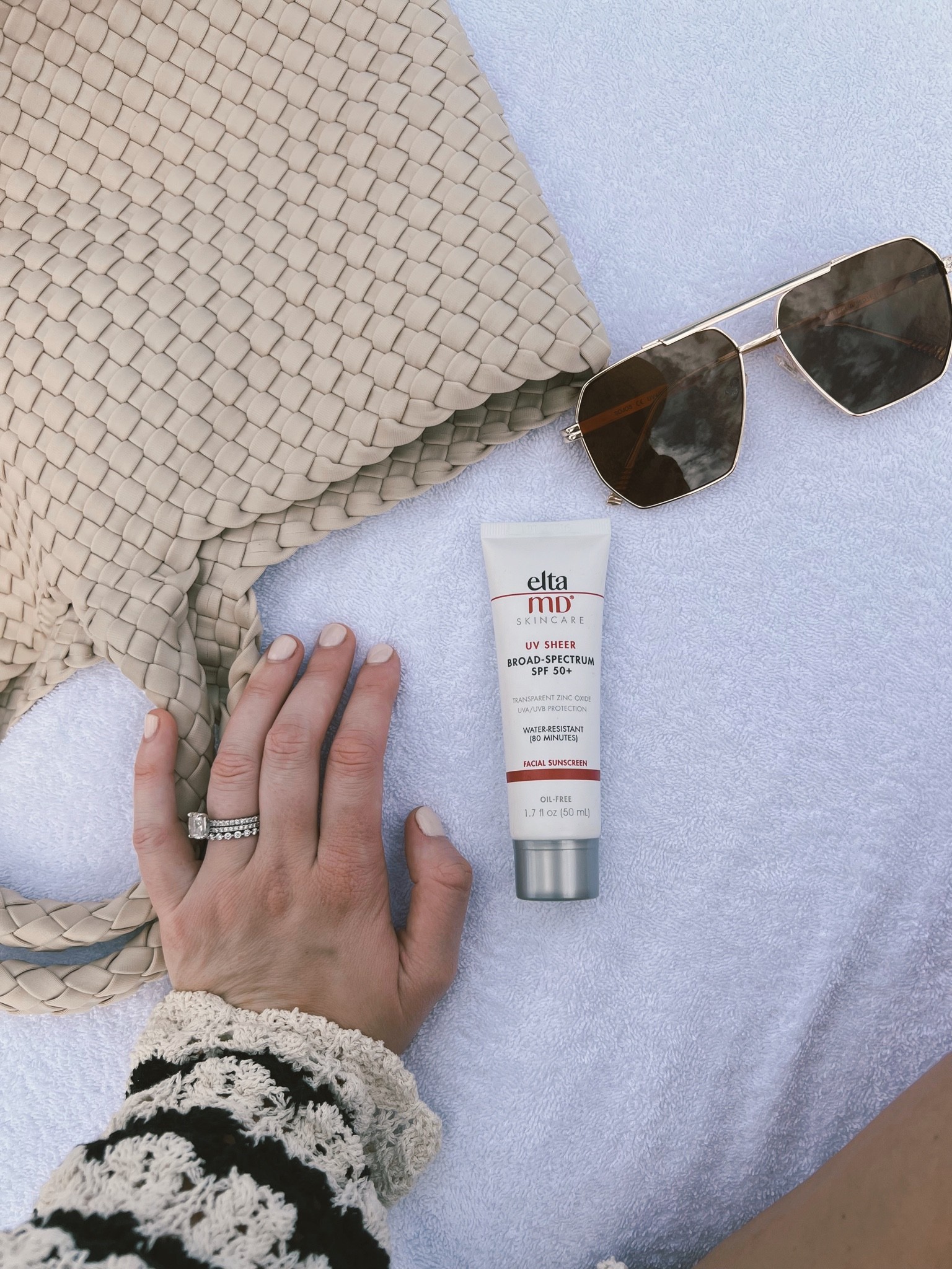  Beach necessities. This tote is also the MVP. Quality quality quality. I got the large size. 

#LTKunder100 #LTKsalealert #LTKtravel