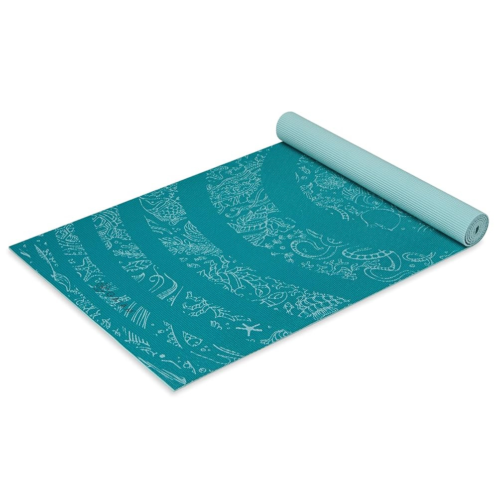 Gaiam Print Yoga Mat, Non Slip Exercise & Fitness Mat for All Types of Yoga, Pilates & Floor Exer... | Amazon (US)