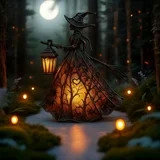 HIBIBUD 2026 New Halloween Witch Lamp,Stained Gothic Witch Hat Led Lamp for Stained Glass Inspire... | Walmart (US)