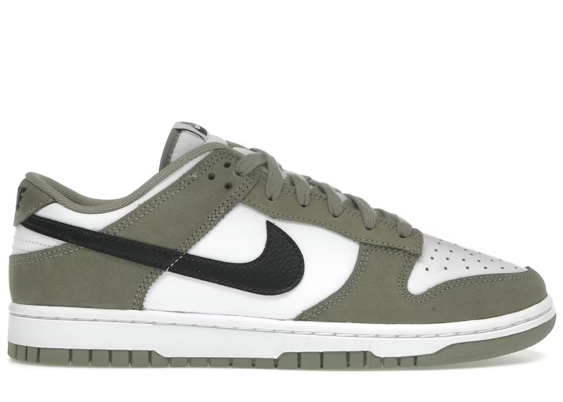 Men's Nike Dunk Low Sneakers in Light Army/Black/White | StockX