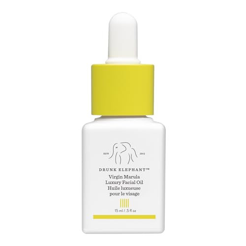 Drunk Elephant Virgin Marula Luxury Facial Oil - 15 ml/.5 fl oz - Face Oil - Clean Clinical Skincare - Cruelty-Free - Dermatologist-Tested - Free of Essential Oils, Silicones, and Fragrance | Amazon (US)